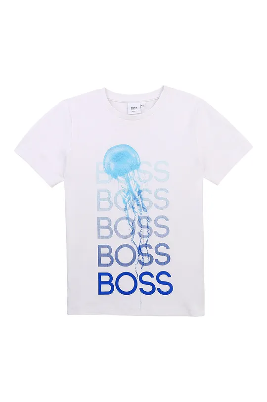 niebieski Boss - T-shirt dziecięcy J25L05.114.150 Chłopięcy