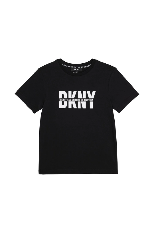 czarny Dkny - T-shirt dziecięcy 102-108 cm D25D26.102.108 Chłopięcy