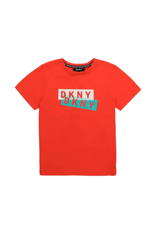 pomarańczowy Dkny T-shirt dziecięcy D25D27.102.108 Chłopięcy
