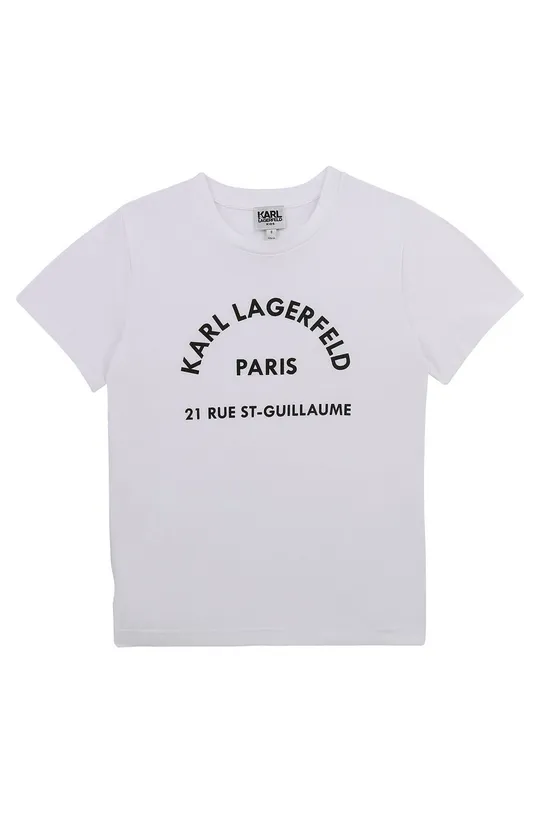 biały Karl Lagerfeld - T-shirt dziecięcy Z25272.102.108 Chłopięcy