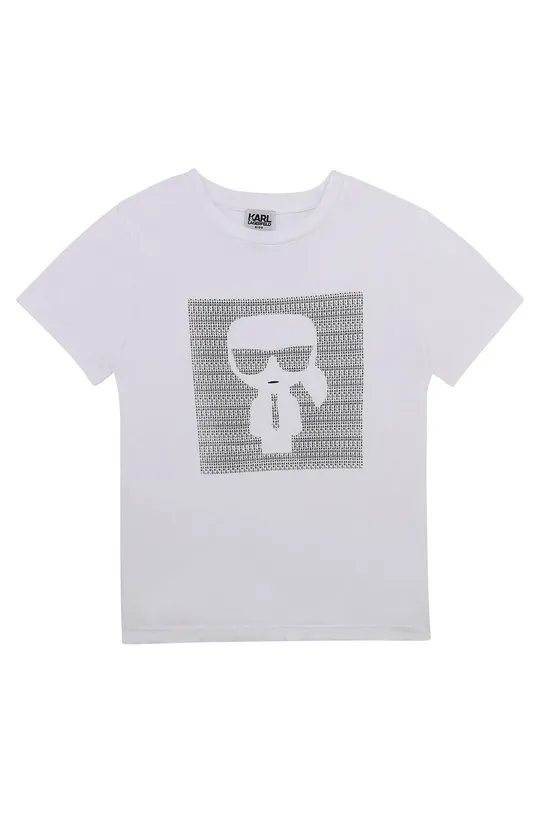 biela Karl Lagerfeld - Detské tričko Chlapčenský