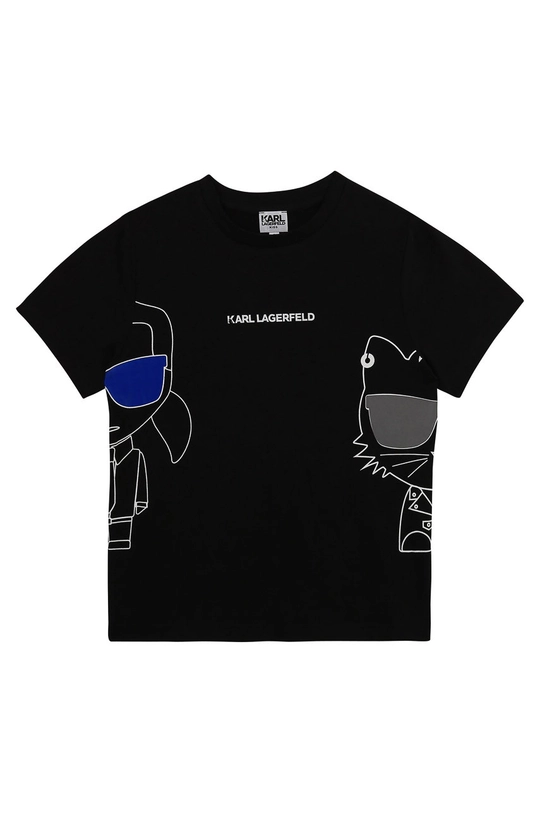 czarny Karl Lagerfeld - T-shirt dziecięcy Z25275.114.150 Chłopięcy