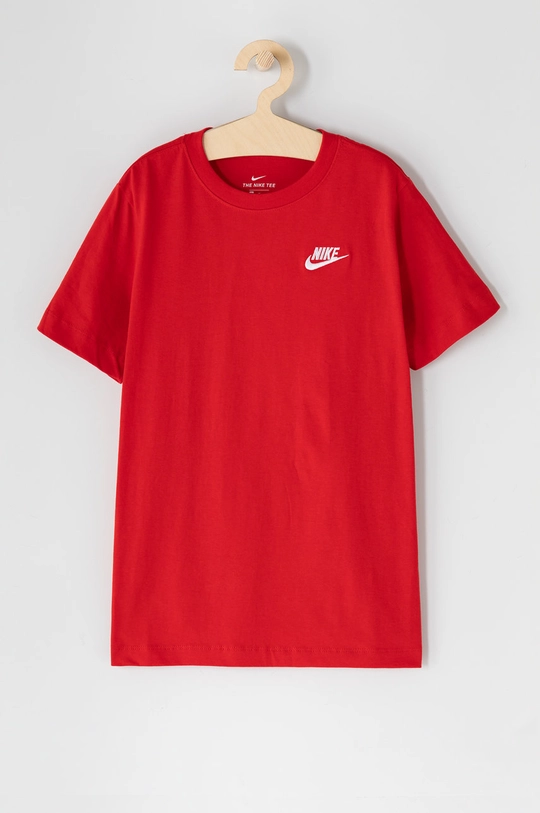 czerwony Nike Kids T-shirt dziecięcy Chłopięcy