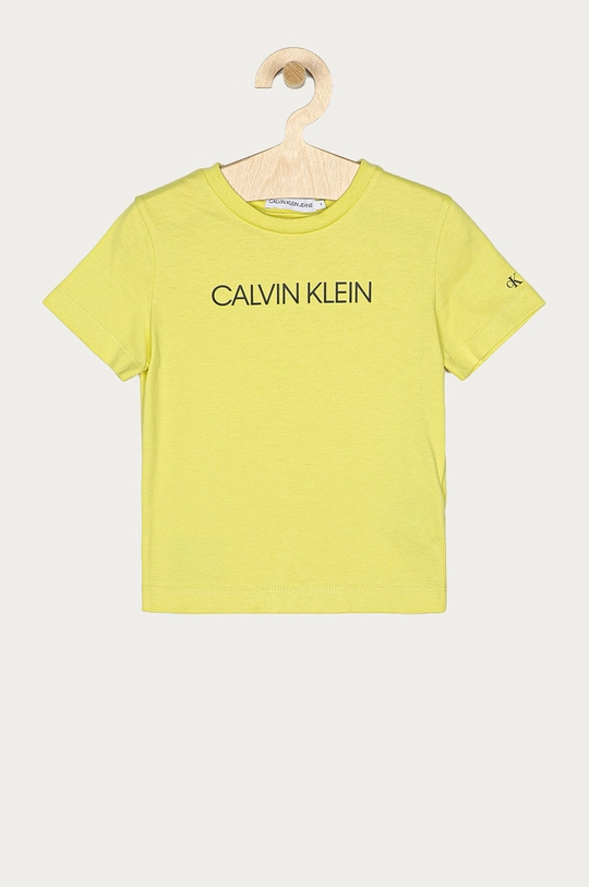 zielony Calvin Klein Jeans - T-shirt dziecięcy 104-176 cm IB0IB00347.4891 Chłopięcy