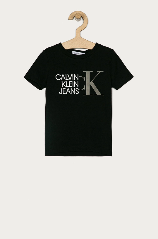 czarny Calvin Klein Jeans - T-shirt dziecięcy 104-176 cm. IB0IB00849.4891 Chłopięcy