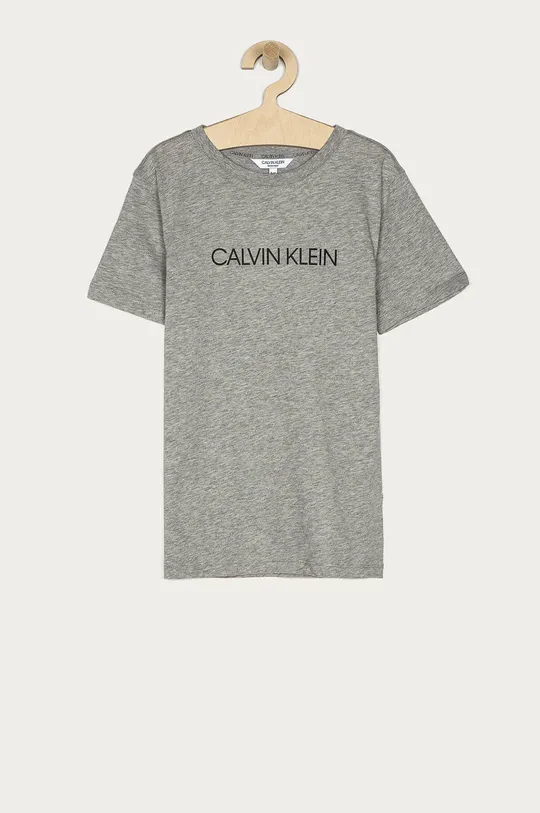 szary Calvin Klein T-shirt dziecięcy Chłopięcy