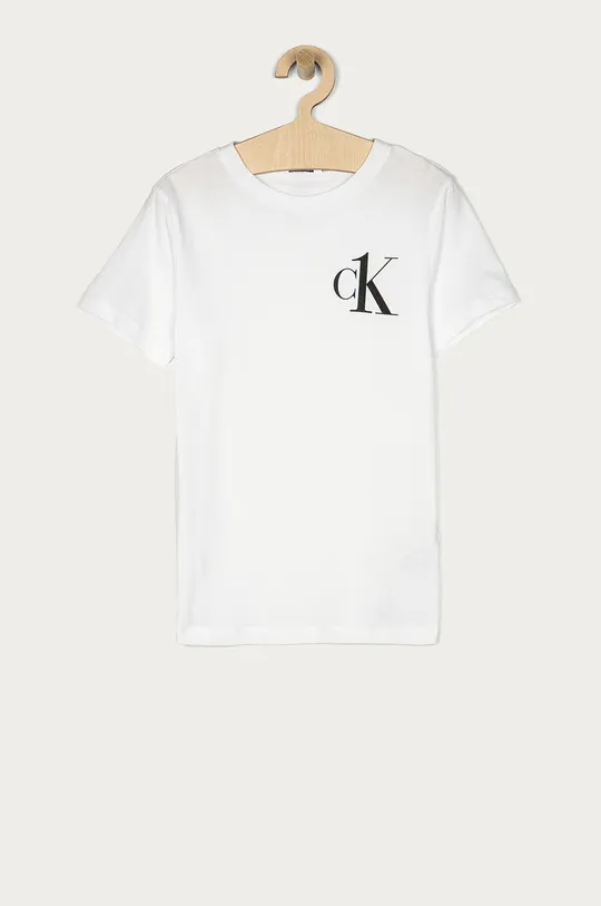 biela Detské tričko Calvin Klein Chlapčenský