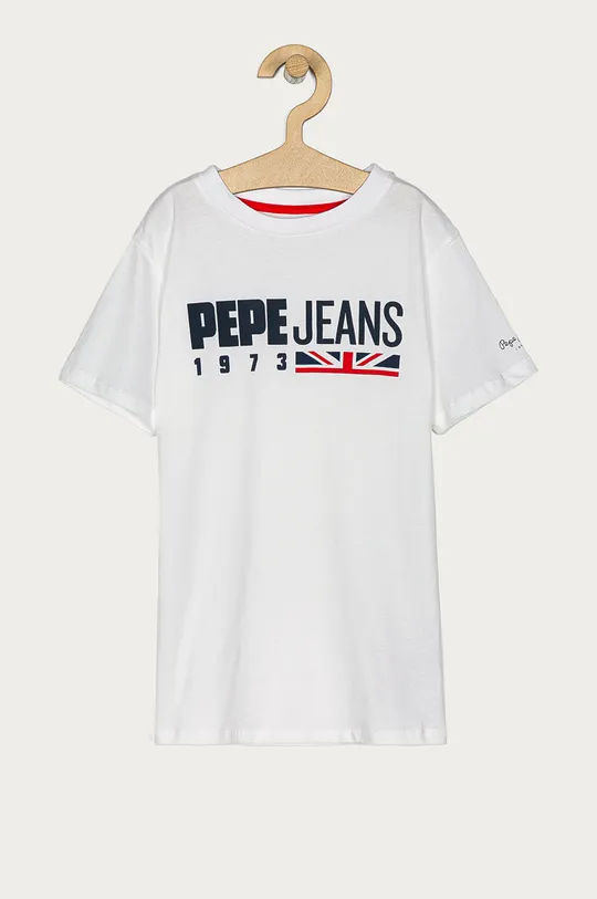 biela Pepe Jeans - Detské tričko Gabriel 128-178 cm Chlapčenský