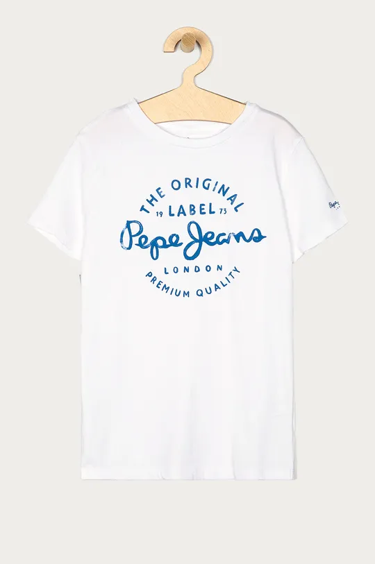 biela Detské tričko Pepe Jeans Chlapčenský