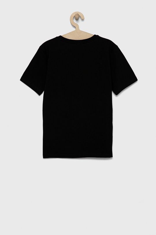 Dětské bavlněné tričko Lacoste černá