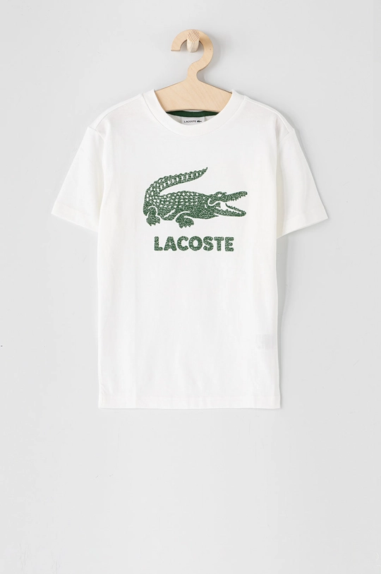 biały Lacoste T-shirt dziecięcy TJ1965 Chłopięcy