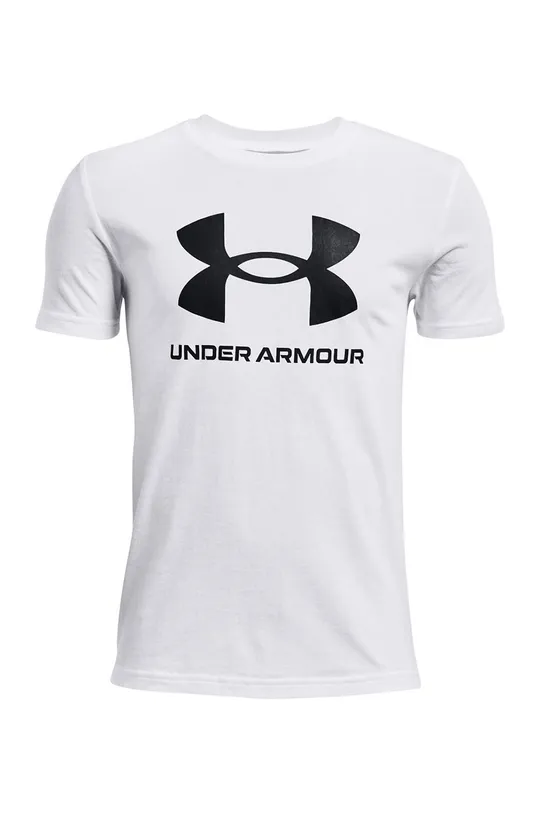 biały Under Armour t-shirt dziecięcy 122-170 cm Chłopięcy