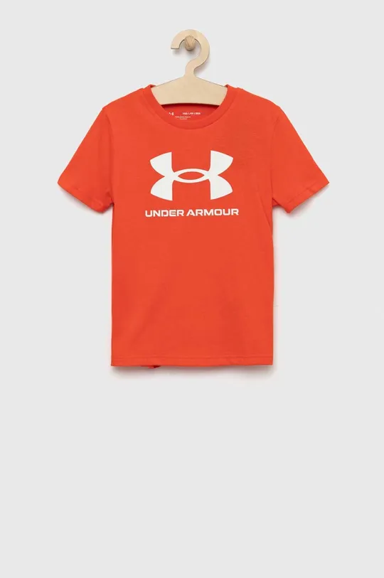 czerwony Under Armour t-shirt dziecięcy 122-170 cm Chłopięcy