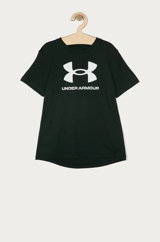 czarny Under Armour t-shirt dziecięcy 122-170 cm Chłopięcy