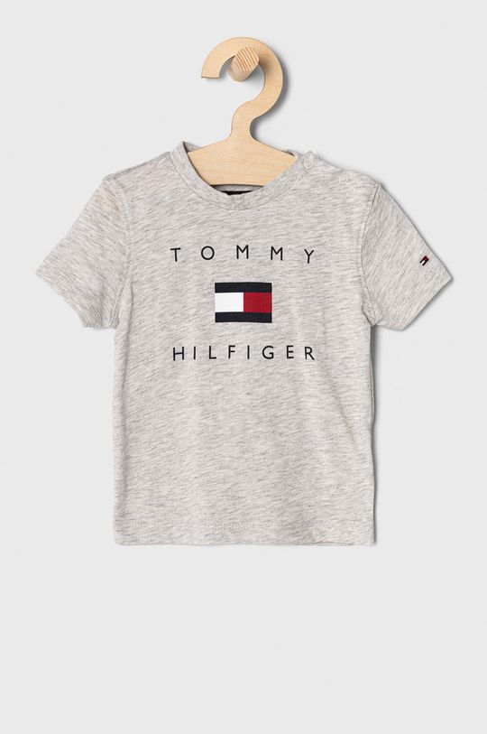 jasny szary Tommy Hilfiger - T-shirt dziecięcy 74-176 cm Chłopięcy