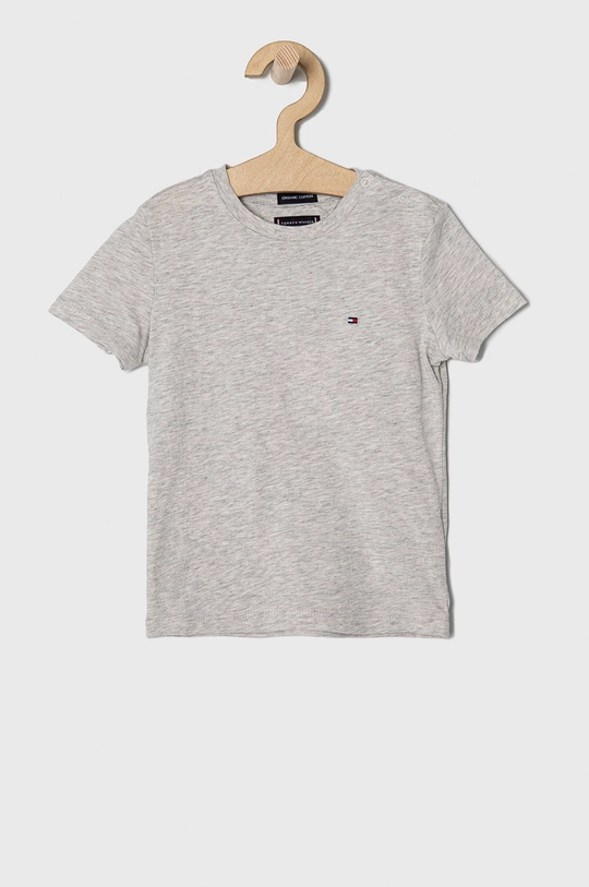 szary Tommy Hilfiger T-shirt dziecięcy Chłopięcy