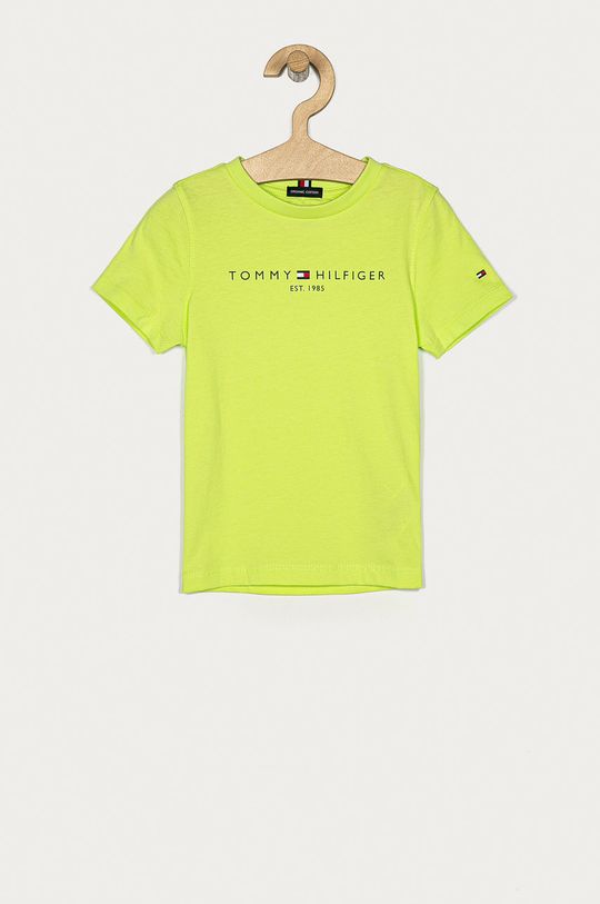 żółto - zielony Tommy Hilfiger - T-shirt dziecięcy 74-176 cm Chłopięcy