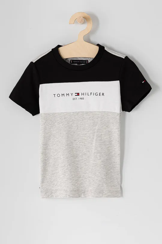 szary Tommy Hilfiger T-shirt dziecięcy Chłopięcy