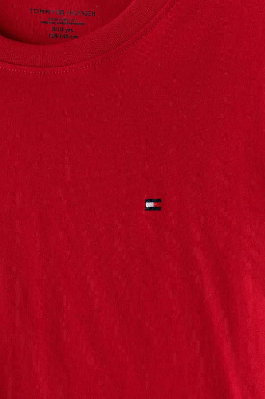 czerwony Tommy Hilfiger T-shirt dziecięcy 8-164 cm 8-164 cm