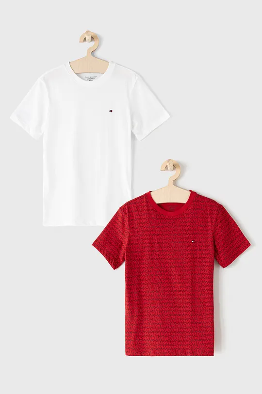 czerwony Tommy Hilfiger T-shirt dziecięcy (2-pack) Chłopięcy