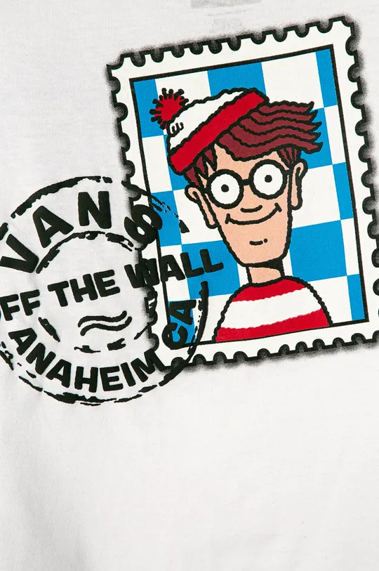 Vans - Detské tričko x Where Is Wally 98-122 cm biela