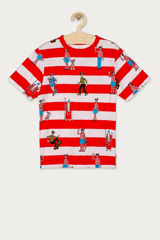 červená Vans - Detské tričko X Where's Wally? 129-173 cm Chlapčenský
