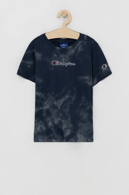 granatowy Champion T-shirt bawełniany dziecięcy 305689 Chłopięcy