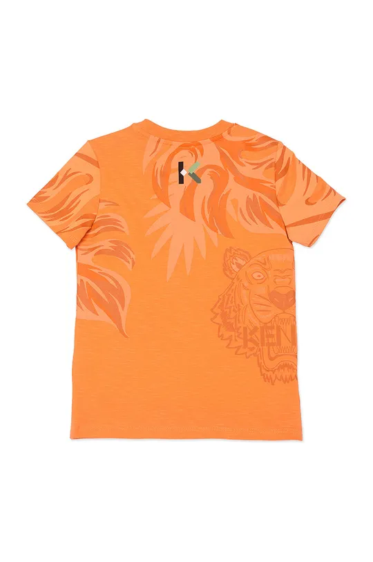 Kenzo Kids T-shirt dziecięcy pomarańczowy