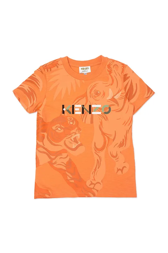 pomarańczowy Kenzo Kids T-shirt dziecięcy Chłopięcy