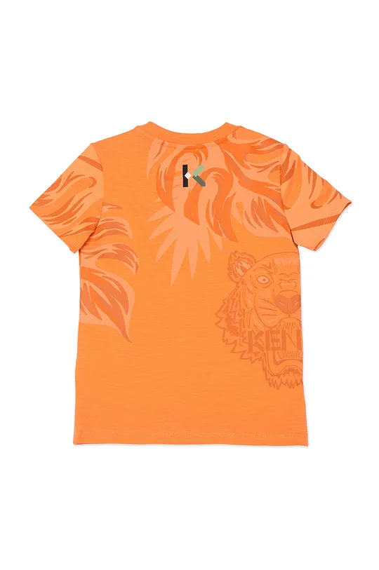 Kenzo Kids T-shirt dziecięcy pomarańczowy