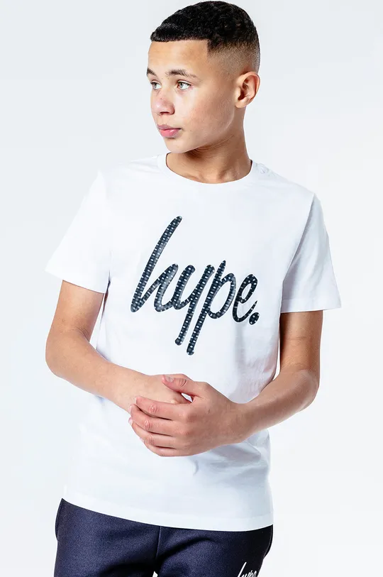 biały Hype T-shirt dziecięcy Chłopięcy
