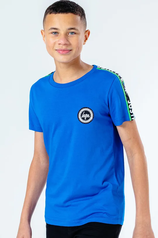 niebieski Hype T-shirt dziecięcy TAPE JH Chłopięcy