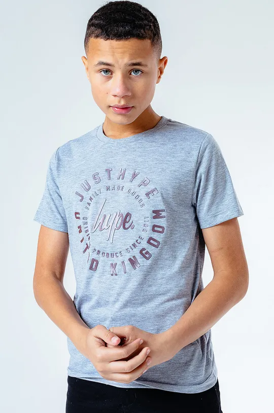 szary Hype T-shirt dziecięcy COG OIL Chłopięcy