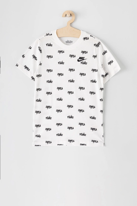 biały Nike Kids T-shirt dziecięcy Chłopięcy