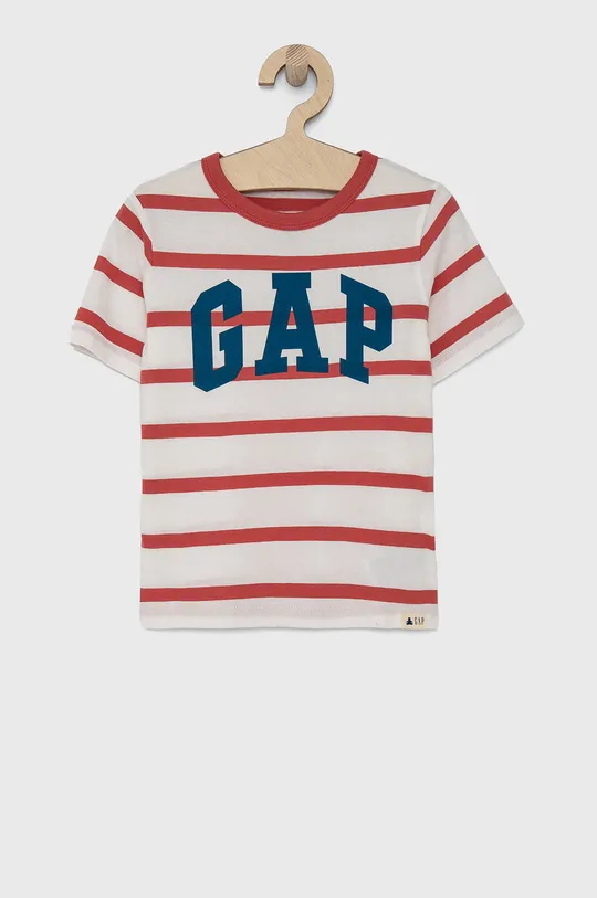 czerwony GAP T-shirt bawełniany Chłopięcy