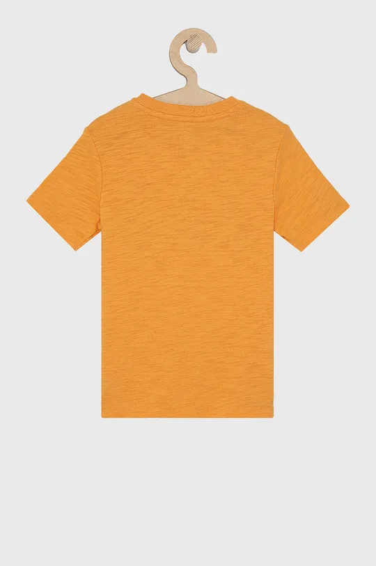 GAP T-shirt bawełniany dziecięcy pomarańczowy