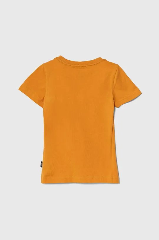 Дитяча бавовняна футболка Puma помаранчевий