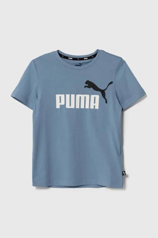 plava Dječja pamučna majica kratkih rukava Puma Za dječake
