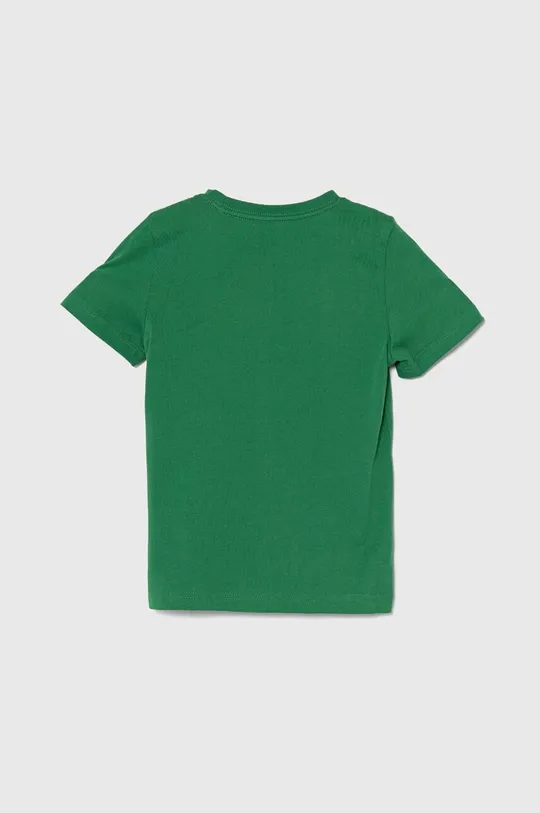 Дитяча бавовняна футболка Puma зелений