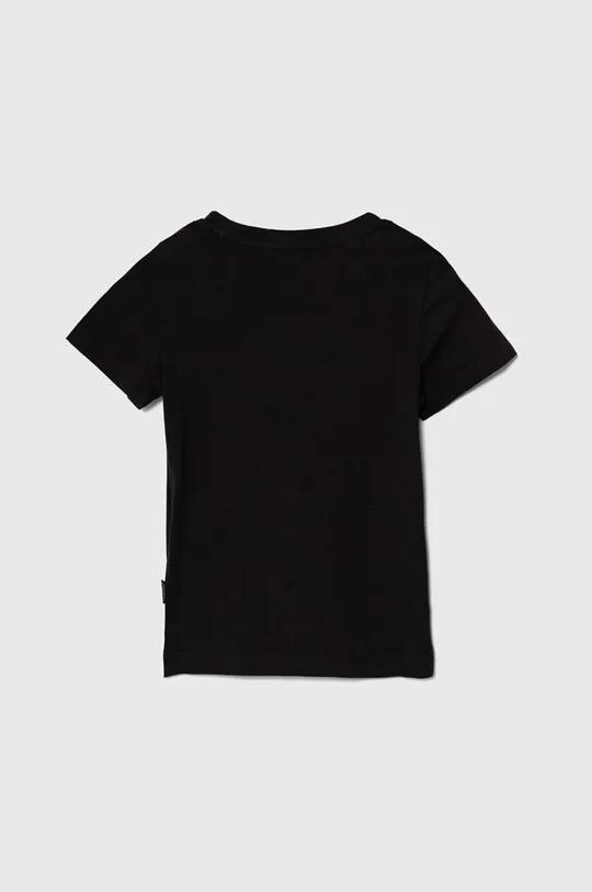 Otroška bombažna kratka majica Puma črna