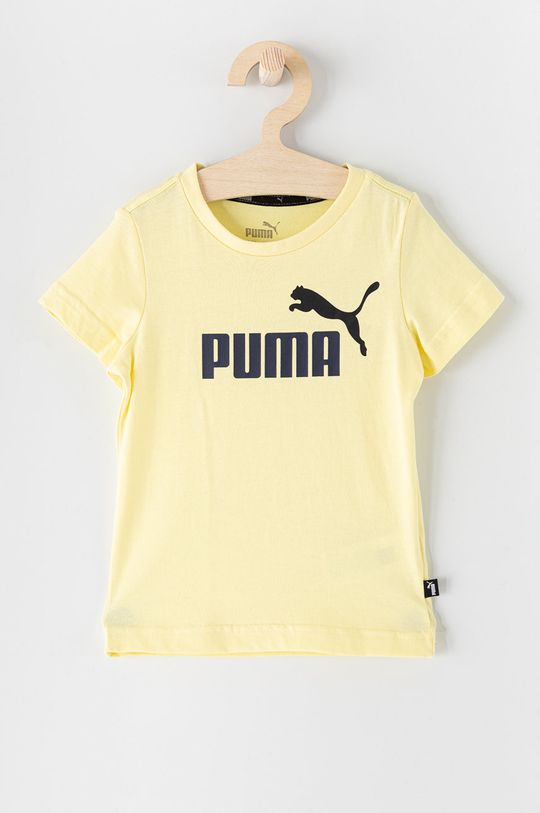jasny żółty Puma T-shirt dziecięcy Chłopięcy