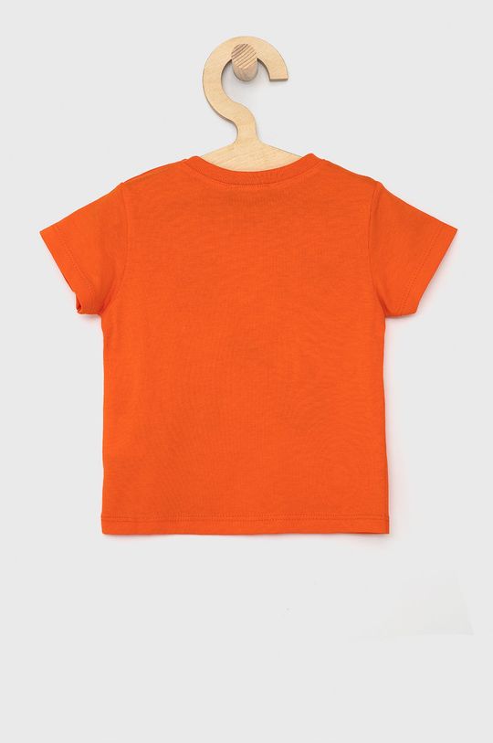 Detské bavlnené tričko United Colors of Benetton mandarínková
