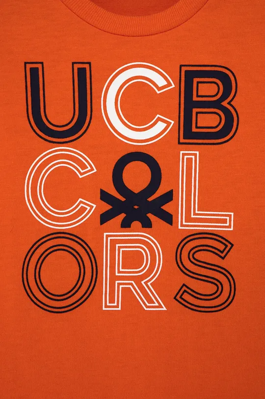 Otroški bombažen t-shirt United Colors of Benetton  100% Organski bombaž