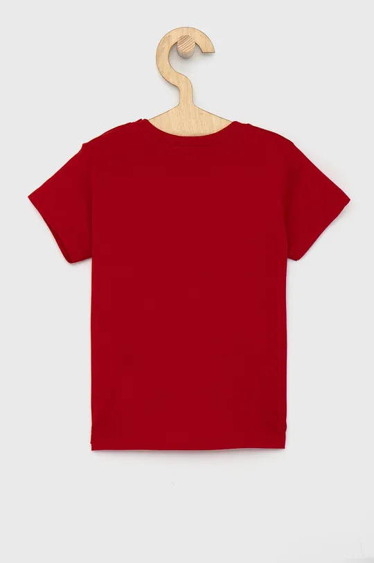 United Colors of Benetton T-shirt bawełniany dziecięcy czerwony