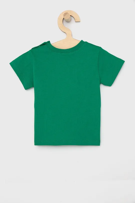 United Colors of Benetton T-shirt bawełniany dziecięcy zielony