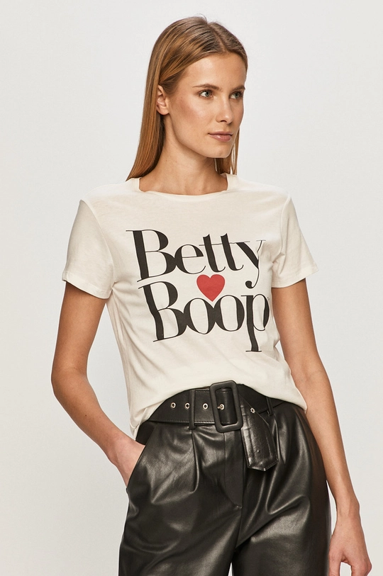 biały Jacqueline de Yong - T-shirt Damski