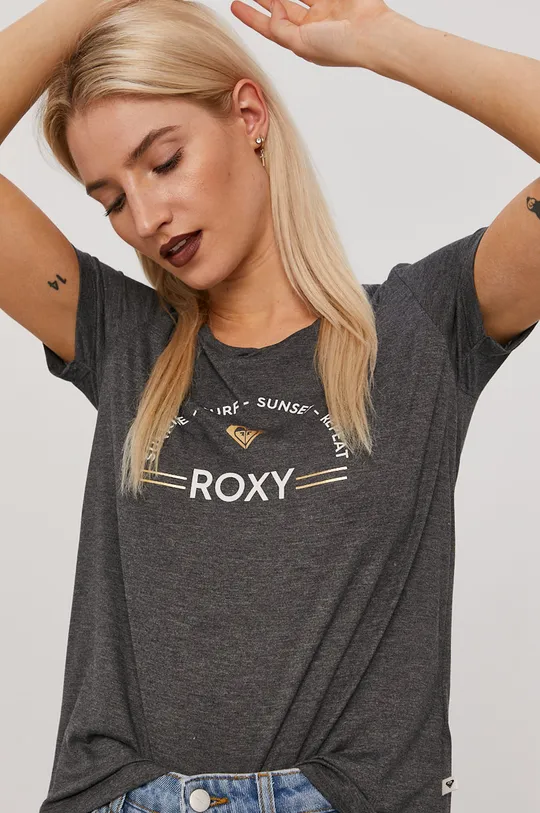 czarny Roxy T-shirt Damski