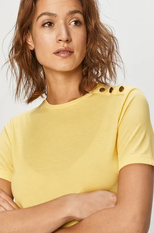 żółty Jacqueline de Yong - T-shirt