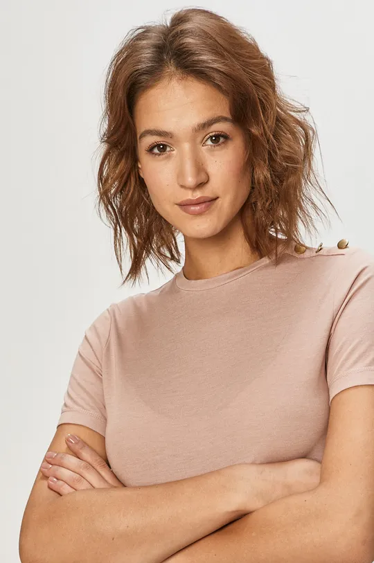 różowy Jacqueline de Yong - T-shirt