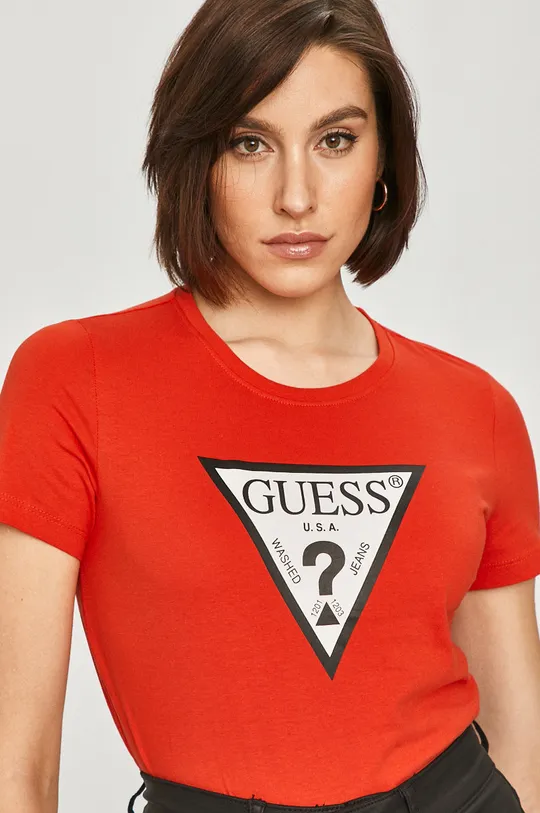 czerwony Guess - T-shirt W1RI00.I3Z11 Damski